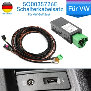 5Q0035726E MIB2 USB Carplay Media Switch Instalación Enchufe para VW Golf 7 Coche - Imagen 1 de 14