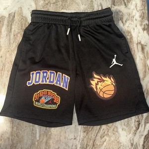 Nike Air Jordan Brand Of Flight Pantaloncini Felpati Bambini Ragazzi Taglia Media Colori Nero - Foto 1 di 6
