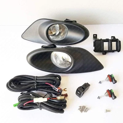 Комплект противотуманных фар с прозрачными линзами для седана Honda Accord 2008-2010 годов выпуска с лампочками переключателя ободка - Изображение 1 из 4