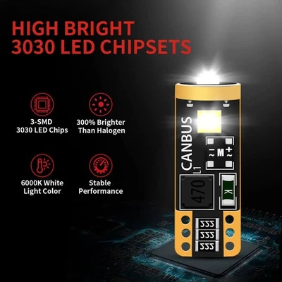 Long Lasting and Energy Efficient LED License Plate Light Bulbs 2 Pcs - Image 1 of 4