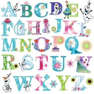 Alphabet Wall Stickers for Baby Girl Nursery | Peel & Stick Decorative Girl W... - Picture 1 of 4