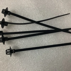 5pcs HellermannTyton Automotive Oval Hole Arrow Head Push Mount Fixing Tie Black - Picture 1 of 5