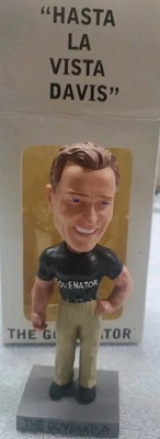 Arnold Schwarzenegger The Governator "Hasta La Vista Davis" Bobble Bobblehead Foto 1 de 4