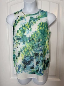 Karl Lagerfeld Sleeveless Blouse Small With Studs On Neck line - Picture 1 of 8