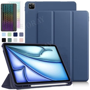 Hülle mit Beleuchtet Tastatur Maus Für iPad 11/10/9/8th Air M3/6 Pro 11" QWERTZ - Bild 1 von 94