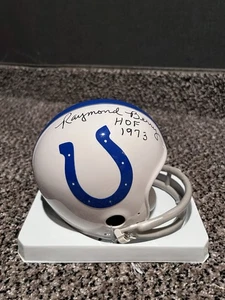 Raymond Berry Autographed Baltimore Colts Throwback Mini Helmet HOF 1973 - Picture 1 of 3