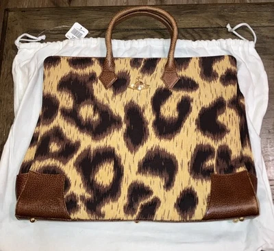 Сумка с короткими ручками Vivienne Westwood средний старый коричневый леопардовый принт - Изображение 1 из 4