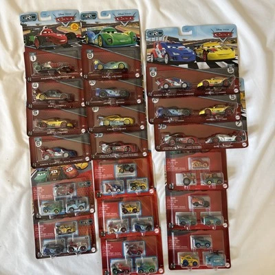 Disney Pixar Cars Global Racers Cup Lot. 2 Pack/ Mini/ Singles/19 Total Items. - Image 1 of 4