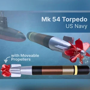 3D Printed 20cm 1:12 Military Collection US Navy MK 54 Torpedo Model Missile - Picture 1 of 7