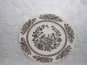 Stck.3 Royal China Jeanette Sussex Brot Kuchen Teller Braun Blume Blumen Keramik - Bild 1 von 3
