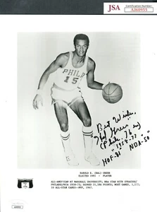 JSA Hal Greer Signed 8x10 Photo w/ 4 Inscriptions Philadelphia 76ers TRB 1338 - Picture 1 of 1