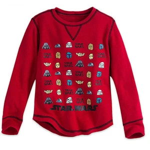 Star Wars Long Sleeve Thermal Shirt Boy Size 7/8 - Picture 1 of 1