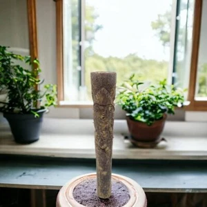 Jabón Chillum Hecho a Mano Piedra Forma Redonda Diseño Ganesha 5.9 Pulgadas Aprox - Imagen 1 de 4