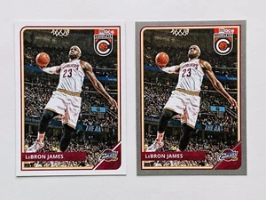 2015-16 Panini Completo Basket #53 Lebron James Argento Parallelo e Base LOTTO - Foto 1 di 4