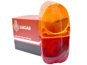 Lucas L627 Rear Red & Amber Indicator Lens, Jaguar Jaguar XK150, Jaguar Mk2 Mk9 - Picture 1 of 2