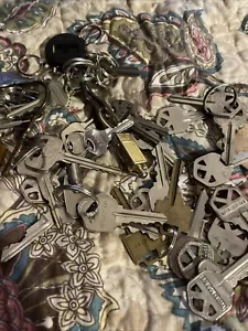 Random Keys Lot And Key Chains Art Projects Cars Ect - Picture 1 of 7