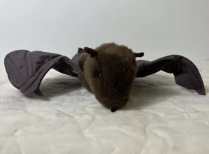 Soundprints Bat Realistic and Bendable 1997 Plush Stuffed Animal Toy 15” - Picture 1 of 11