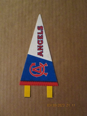 MLB California Angels Vintage Circa 1970's Team Logo Mini Baseball Pennant Cover