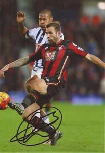 BOURNEMOUTH: STEVE COOK SIGNED 6x4 ACTION PHOTO+COA - Picture 1 of 1