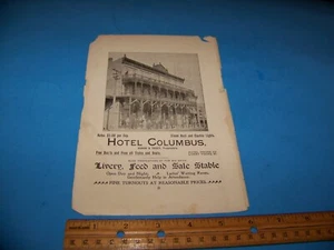 South Haven, Michigan Hotel Columbus / W.G. Legname Packard 1898 - 1900 - Foto 1 di 3