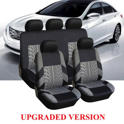 For Hyundai Sonata 2007-20 Full Car Seat Covers Front +Rear Seat Protector Cloth Foto 1 de 4