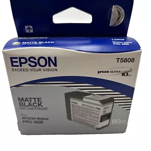 Neu Epson mattschwarz T5808 Epson Stylus Pro 360 abgelaufen 5/2009 80ML - Bild 1 von 5