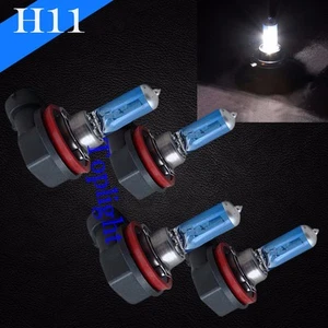 Combo 2 Pair H11 White 5000K 100w Xenon Halogen Headlight Light Bulb For Bike - Foto 1 di 6