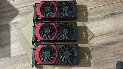 4 MSI R9 390X GAMING 8G GPU cards AS-IS For parts-Not Working (Please Read) - Image 1 of 3