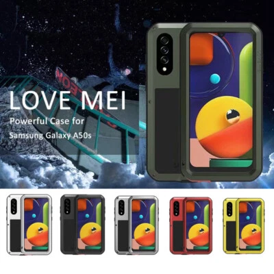 LOVEMEI Waterproof Gorilla Glass Metal Case Cover For Samsung Galaxy A50s A507FD - Image 1 of 4