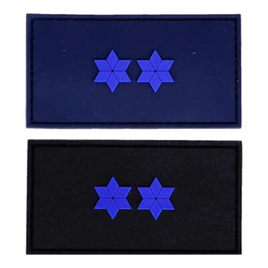 Rubberpatch DGA - 2 Sterne blau - Picture 1 of 3