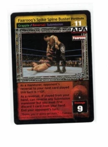 WWE Raw Deal Card: Faarooq's Spike Spine Buster - Bild 1 von 1