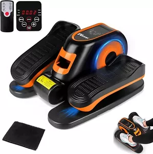 Under Desk Elliptical Machine, Ellipse Leg Exerciser w/Remote Control & Orange - Picture 1 of 9