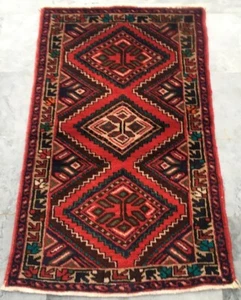 3x4 Vintage Afghan Handmade Rug Oushak Oriental Rug Living Room Wool Kilim Rug - Picture 1 of 7