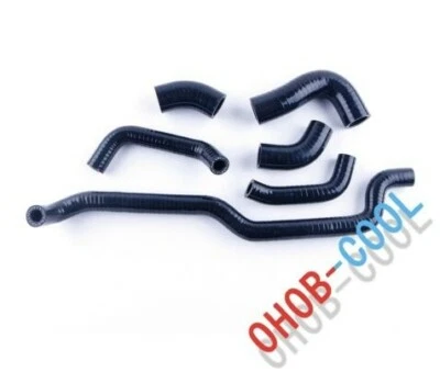 Mangueras de radiador de silicona negras para Kawasaki Vulcan VN 900 2007 2008 2009 Foto 1 de 4