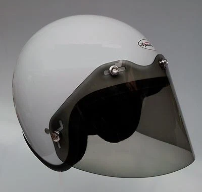 BOX OPEN FACE HELMET VISOR, FIVE SNAP WRAPROUND VISOR BY BOB HEATH VISORS,BHV001