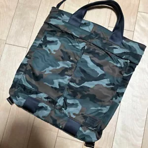 LOWERCASE x Yoshida PORTER 2Way Tote Bag CAMO Backpack From Japan - Picture 1 of 11