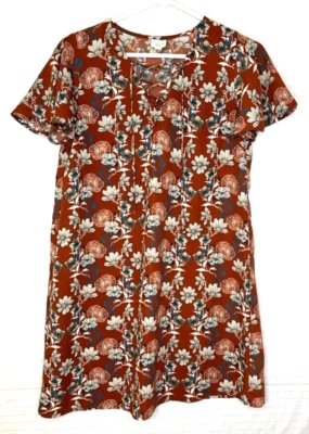 Usado en Excelente Condición Vestido Poliéster Búho Rosa, Talla S, Floral Multicolor, Escote Cerradura Foto 1 de 4