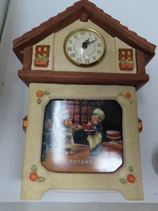 Orologio Vintage Bradford Exchange MJ Hummel Stagioni del Tempo Quattro Stagioni Bonus Piastrella - Foto 1 di 10