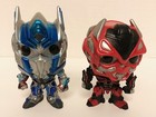 (2) Funko Pop Transformers STINGER & OPTIMUS Figure LOT 135 101 Red Blue Robots