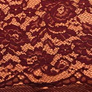 Floral Wedding Gown Fabric Embroidery Corded Bridal Evening Dress DIY Lace 1 - Picture 1 of 28