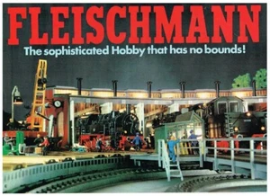 Fleischmann 1980 GBP pricelist DB 103 VT614 promo locoshed at night 4 side - Picture 1 of 2