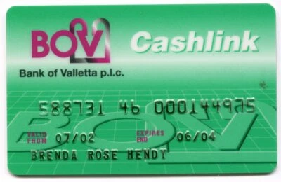 MALTA  Bank of Valletta p.l.c./ BOV   Cashlink card   2002-2004 - Image 1 of 2