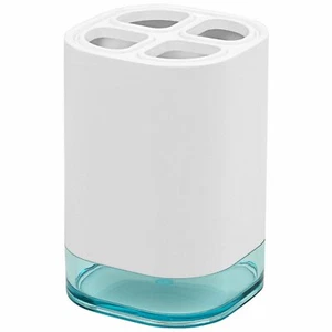 Portaspazzolino da denti moderno stile minimalista decoro bianco - Foto 1 di 1