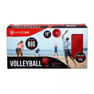 Wicked Big Sports Volleyball 17" mit Pumpe Hinterhof und Strand Outdoor Spiele - Bild 1 von 12