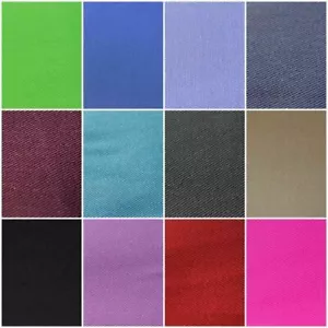 PLAIN FR 100% COTTON DRILL TWILL FIRE RETARDANT CLOTHING CRAFT UPHOLSTERY FABRIC - Picture 1 of 68