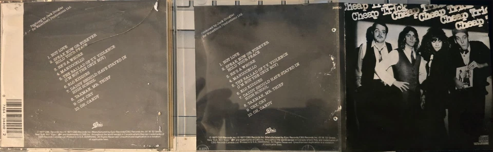 Cheap Trick (Self-titled) DADC AUDIOPHILE CD EK 34400 Epic ARTWORK IS BEAT UP - Image 1 of 1