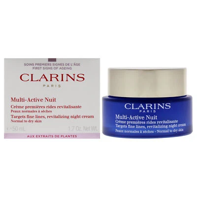 Multi-Active Night Cream - Normal to Dry Skin by Clarins for Unisex - 1.7 oz Cre - Image 1 of 4