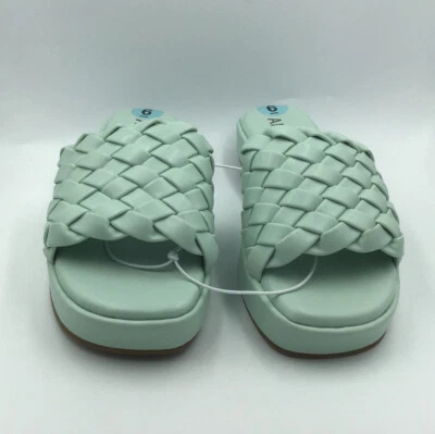 Сандалии женские Anne Klein Aktomisina мятно-зеленые тканые искусственная кожа размер 6 - Изображение 1 из 4