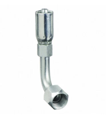 5 Pk)-Eaton Weatherhead 04E-665 Hydraulic Crimp Fitting Steel x Steel, 90° Elbow - Image 1 of 4
