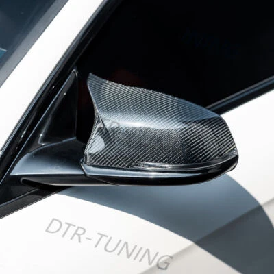 Cubiertas de tapa de espejo retrovisor de fibra de carbono estilo rendimiento M para BMW serie 2 M235i Foto 1 de 4